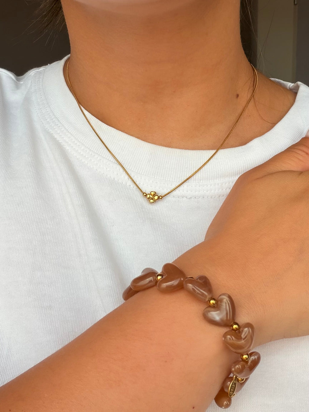 Armband | Cherie | Licht bruin