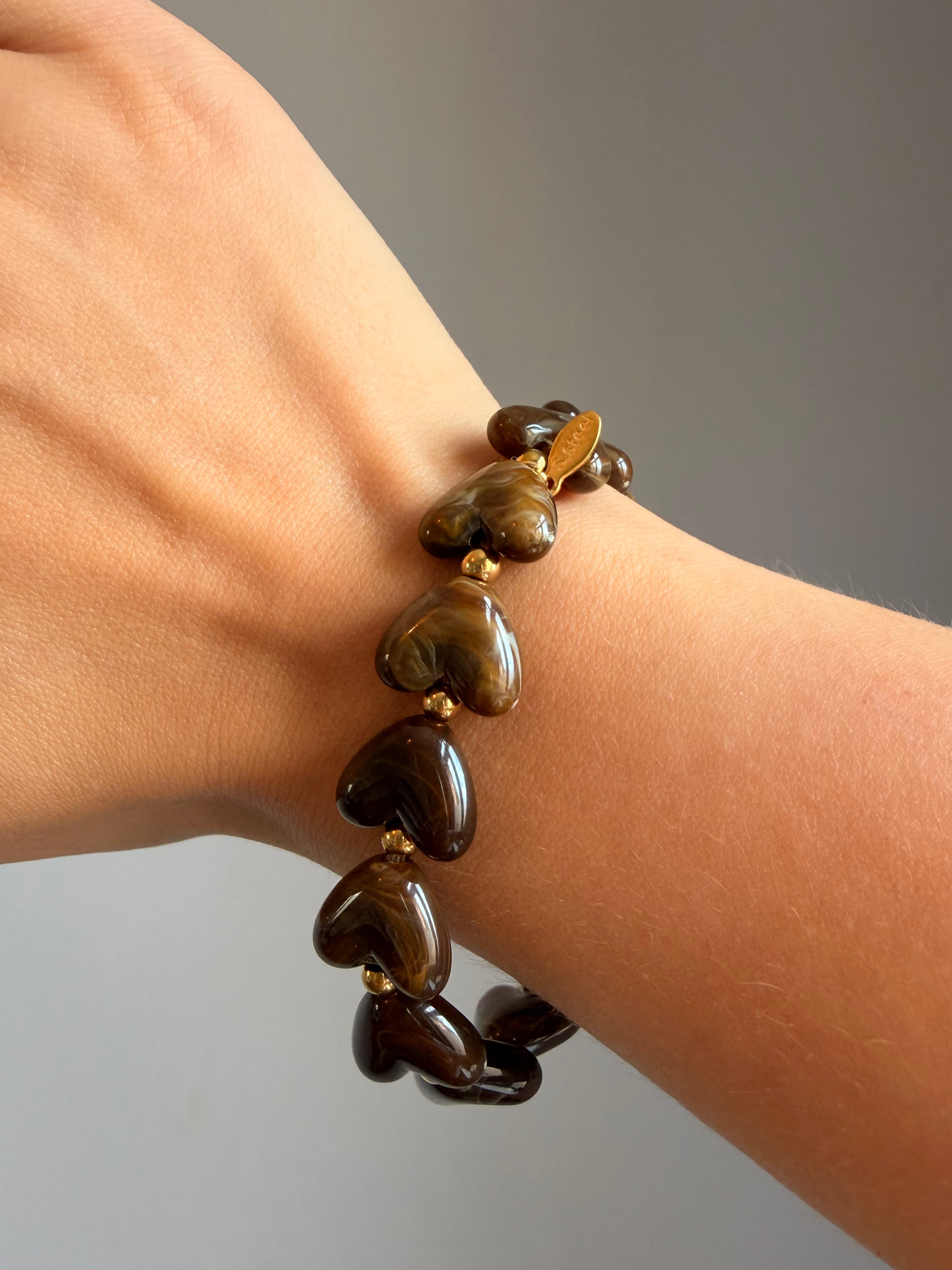 Armband | Cherie | Donker bruin